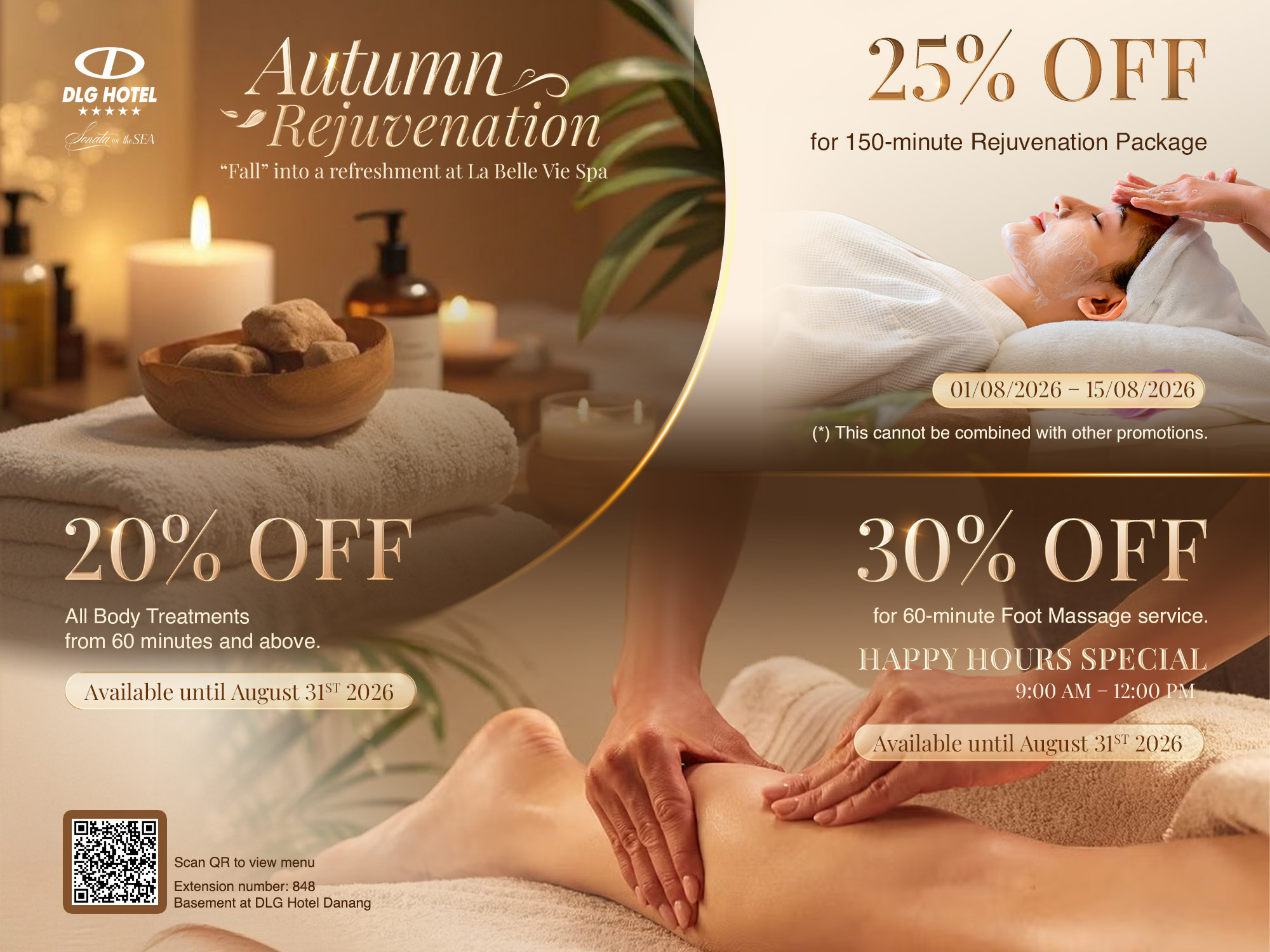 August Spa Promotion - Autumn Rejuvenation