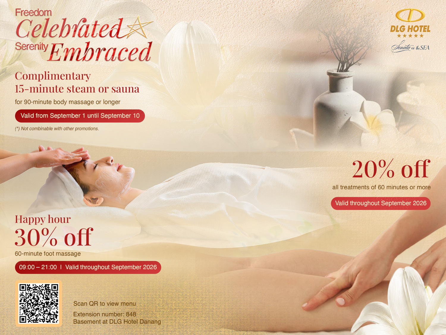 September Spa Promotion - Independence Day Special